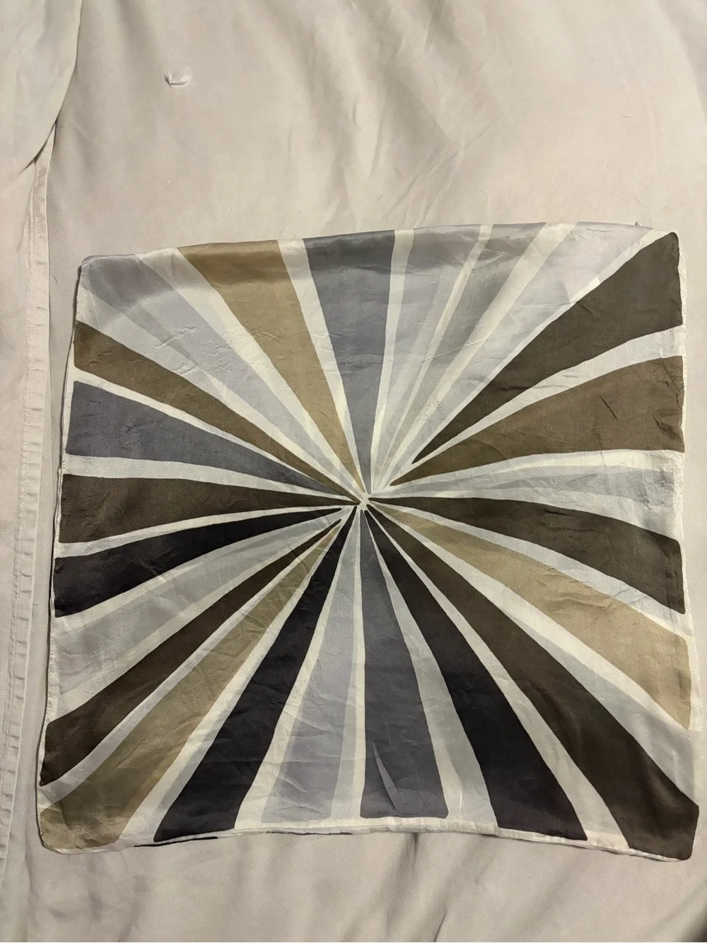 Rare west elm 100% silk hand printed reversible bullseye pillow cover neutral.